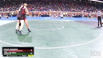 D2-215 lbs Cons. Round 1 - Malek Zawaideh, St Mary Preparatory HS (Orchard Lake) vs Harland Begg, Marshall HS