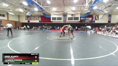 285 lbs Cons. Round 3 - Angel Blanco, Skyline College vs Cameron Madoshi, Chabot College