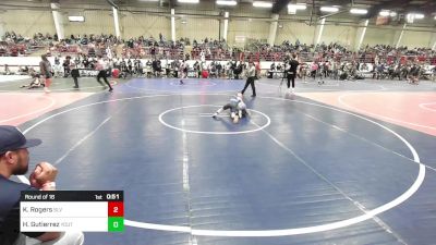 62 lbs Round Of 16 - Keyen Rogers, SLV Elite WC vs Hayden Gutierrez, Youth Miners Wrestling