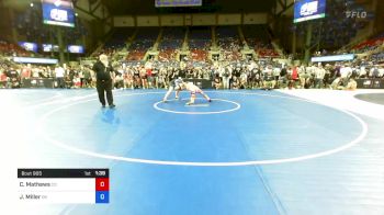 132 lbs Rnd Of 64 - Chancellor Mathews, Colorado vs Jake Miller, Oklahoma