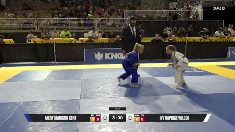 Ivy Kaprice Wilcox vs Avery Madison Kent 2025 Pan Kids Jiu-Jitsu IBJJF Championship