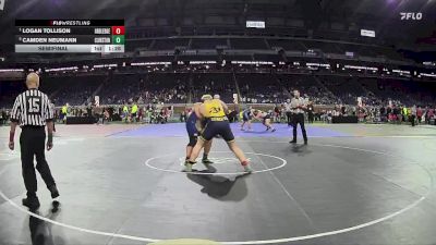 D1-285 lbs Semifinal - Logan Tollison, Grand Ledge HS vs Camden Neumann, Clarkston HS