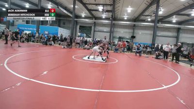130 lbs Quarterfinal - Jack Aderman, Allegany vs Jebediah Hitchcock, Hedgesville