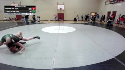 130 lbs Champ. Round 1 - Zayden Wilson, Kuna vs Shelby Butler, Eagle
