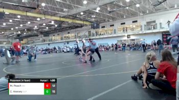 122 lbs Placement (4 Team) - Madilyn Peach, Wisconsin Black vs Claudia Heeney, Charlies Angels Pink