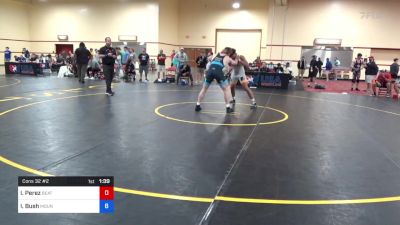 86 kg Cons 32 #2 - Isael Perez, Beat The Streets New England - Providence vs Ian Bush, Mountaineer Wrestling Club