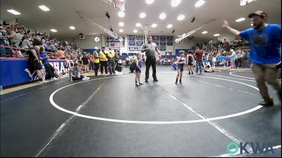 46 lbs Consi Of 8 #2 - Silas Boyd, Harrah Little League Wrestling vs Brooks Kilmer, Harrah Little League Wrestling