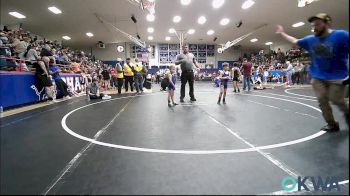 46 lbs Consi Of 8 #2 - Silas Boyd, Harrah Little League Wrestling vs Brooks Kilmer, Harrah Little League Wrestling