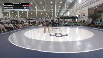 95 lbs Lexi Newman, Missouri vs Paris Watts, Georgia