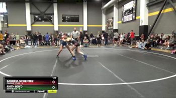 130 lbs Round 1 (6 Team) - Sabrina Sifuentez, Chasing Titles vs Faith Boyd, SOTM Black