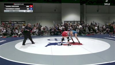 62 lbs Cons. Semis - Hanna Errthum, USOPTC Women's Resident Freestyle Program vs SaVannah Cosme, Atreus Wrestling Club