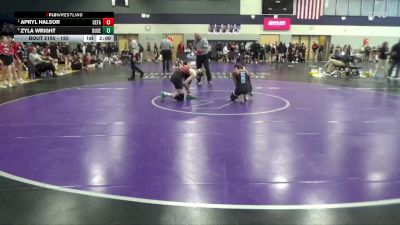 120 lbs Semifinal - Apryl Halsor, Cedar Falls vs Zyla Wright, Dubuque Senior