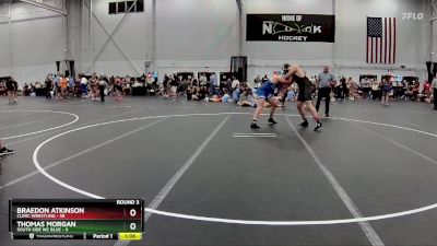 215 lbs Round 3 (8 Team) - Braedon Atkinson, Clinic Wrestling vs Thomas Morgan, South Side WC Blue