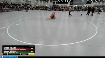 150 lbs Cons. Round 6 - Drake Brasiel, Arsenal Wrestling Club vs Jacob Weaver, Central Indiana Academy Of Wrestling