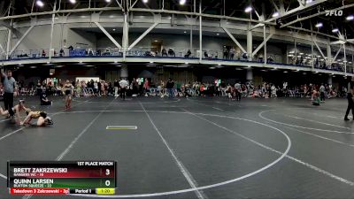 76 lbs Finals (2 Team) - Quinn Larsen, Buxton Squeeze vs Brett Zakrzewski, Rangers WC