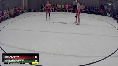 123 lbs Round 2 (8 Team) - Leiannah Landreth, Kansas Pink Gecko vs Sawyer Swarm, Nebraska Red