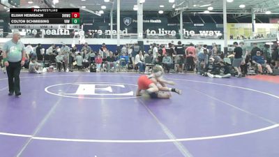 122 lbs 3rd Place - Elijah Heimbach, Carpe Diem - HSC vs Colton Schmiesing, VHW Blue - HSC