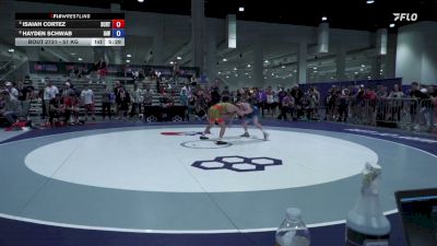 57 kg Quarters - Isaiah Cortez, Spartan Combat RTC/ Titan Mercury Wrestling Club vs Hayden Schwab, Immortal Athletics WC