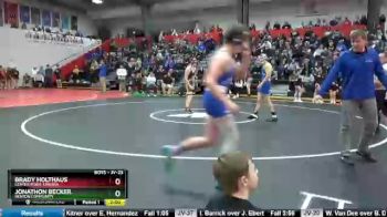 Round 1 - Jonathon Becker, Benton Community vs Brady Holthaus, Center Point-Urbana