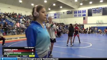 116 lbs Cons. Round 3 - Sabrina Garcia, El Rancho Dons vs Setsianna Kraynak, AB Miller