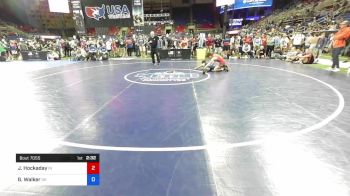 126 lbs Cons 4 - Jake Hockaday, Indiana vs Gage Walker, Oklahoma