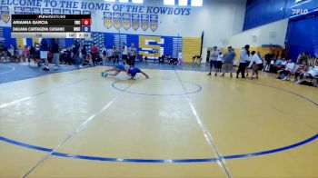 130 lbs Round 4 (6 Team) - Arianna Garcia, Eagles WC vs Daliana Cartagena Casiano, Wellington WC