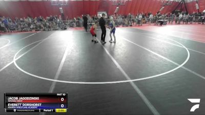 86 lbs Quarterfinal - Jacob Jagodzinski, Wausau West vs Everett Dorshorst, Askren Wrestling Academy