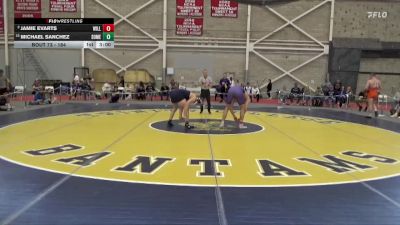 184 lbs Champ. Round 1 - Michael Sanchez, Southern Maine vs Jamie Evarts, Williams College