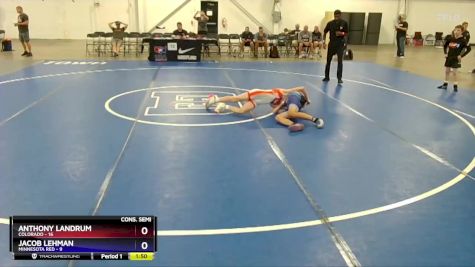 110 lbs 2nd Wrestleback (8 Team) - Anthony Landrum, Colorado vs Jacob Lehman, Minnesota Red