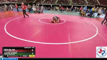 110 lbs Semifinal - Carter Barrio, ReZults Wrestling vs Seth Del Rio, Texans Wrestling Club