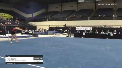 Mac Seyler - Floor, Southlake Gymnastics Academy - 2021 USA Gymnastics Development Program National Championships