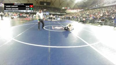 Boys 2A 113 lbs Champ. Round 2 - Ryder Lessard, Aberdeen vs Aiden Labouff, Black Hills