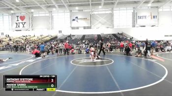 128 lbs Cons. Round 2 - Matew Sarro, Long Beach Gladiators Wrestling vs Anthony D`Ettore, Fairport Youth Wrestling