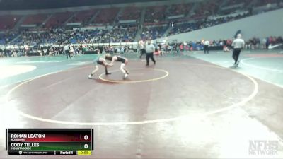 6A-132 lbs Cons. Round 4 - Cody Telles, Mountainside vs Roman Leaton, Roseburg