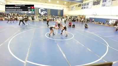 126 lbs Cons. Round 3 - Dillenger Neville, San Clemente High School vs Christopher Garcia, Downey High School