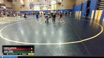 170lbs Champ. Round 1 - Zoey Sone, Squalicum (Girls) vs Carys Lenihan, Camas (Girls)