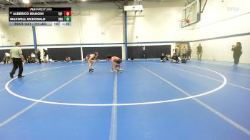 144 lbs Consi Of 8 #2 - Alberico Mancini, Top Flight Wrestling Academy vs Maxwell McDonald, DoughBoy WC