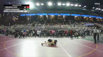 110 lbs Champ. Round 1 - Amileshka Ortiz, Lake Gibson vs Bristol McManmon, North Port H.S.