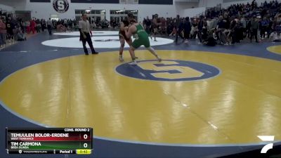 285 lbs Cons. Round 2 - Tim Carmona, Brea Olinda vs Temuulen Bolor-Erdene, West Torrance