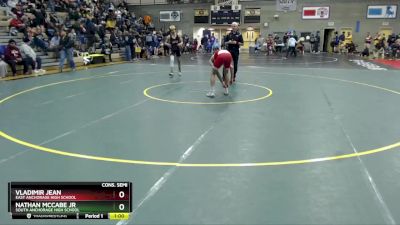 130 lbs Cons. Semi - Vladimir Jean, East Anchorage High School vs Nathan McCabe Jr, South Anchorage High School