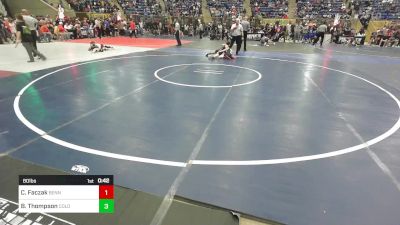80 lbs Round Of 16 - Braden Thompson, Colorado Outlaws vs Carter Faczak, Bennett WC