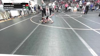 46 lbs Semifinal - Kashton Legg, Keystone Kids Wrestling Club vs Dilynn Burch, Team Tulsa Wrestling Club