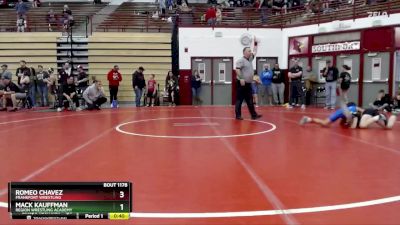74-80 lbs Cons. Semi - Romeo Chavez, Frankfort Wrestling vs Mack Kauffman, Region Wrestling Academy