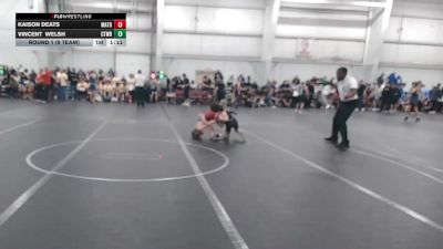 72 lbs Round 1 (8 Team) - Kaison Deats, Mat Assassins Black vs Vincent Welsh, CTWHALE Blue