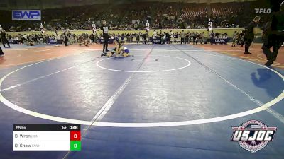 55 lbs Round Of 32 - Beckham Wren, Lions Wrestling Academy vs Quaid Shaw, Panhandle RTC