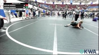 43-46 lbs Semifinal - Gunner Poeling, Duncan Demons vs Heith Dollins, Madill Takedown