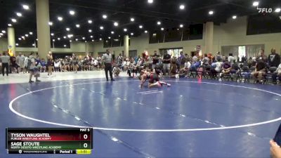 120 lbs Semifinal - Sage Stoute, North DeSoto Wrestling Academy vs Tyson Waughtel, Purler Wrestling Academy