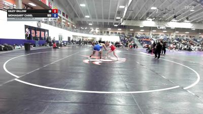 160 lbs Cons. Round 6 - Kiley Dillow, Unattached vs Mohagany Casel, Wayland Baptist University