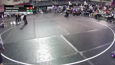 90 lbs Semifinal - Ruger Gardine, Bertrand Wrestling Club vs Nathan Hodges, Wahoo Wrestling Club