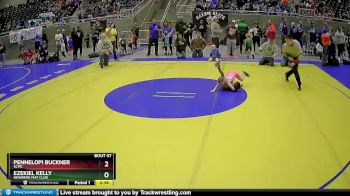 45 lbs Quarterfinal - Ezekiel Kelly, Newberg Mat Club vs Pennelopi Buckner, SCMC